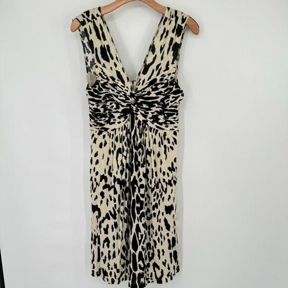 Tracy Reese womens Animal Print twist Dress Size large sleeveless knit new $265 - Picture 3 of 12